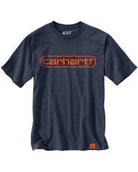 Carhartt - Loose Fit Heavyweight Short-sleeve Camo Logo Graphic T-shirt - Lyst