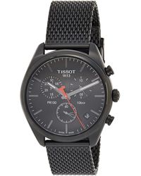 Tissot - S Pr 100 Chronograph 316l Stainless Steel Case With Black Pvd Coating Quartz Watches - Lyst