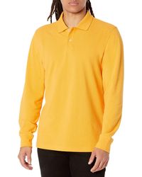 Amazon Essentials - Slim-fit Piqué Polo Met Lange Mouwen - Lyst