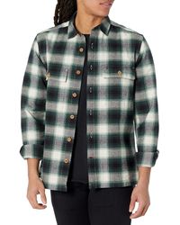 Tommy Hilfiger - Check Shirt Jacket Jet Black - Lyst