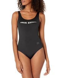 Emporio Armani - A | X Armani Exchange Standard One Piece Garden Swimsuit - Lyst