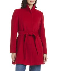 Kate Spade - Fit And Flare Wool Dress Coat - Lyst