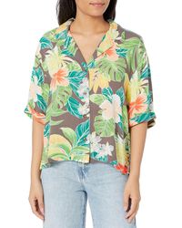 Volcom - Excapism Oversized Button Front Shirt - Lyst