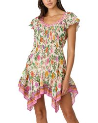 Shoshanna - Standard Toulouse Floral Callie Mini Dress - Lyst