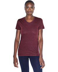 American Apparel - Blend Slim Fit Crewneck Short Sleeve Track T-shirt - Lyst