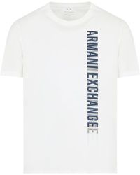 Emporio Armani - A | X Armani Exchange Regular Fit Cotton Side Logo Print Tee - Lyst