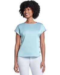 Jones New York - Ss Side Button Blouse - Lyst