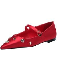 Karl Lagerfeld - Paris Veyda Pointed Toe Mary Jane Flat With Pins Sandal - Lyst