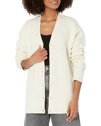 Theory - Long Cable-knit Cardigan Sweater - Lyst