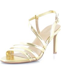 Naturalizer - S Kimberly Strappy Slingback Dress Sandal Gold Mirror Leather 5 M - Lyst
