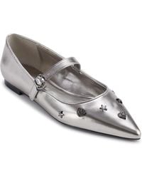 Karl Lagerfeld - Paris Veyda Pointed Toe Mary Jane Flat With Pins Sandal - Lyst