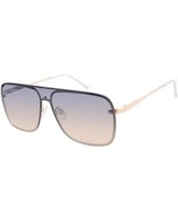 Vince Camuto - Vc1053 Metal Shield 100% Uv Protective Rectangular Sunglasses. Luxe Gifts For Her - Lyst