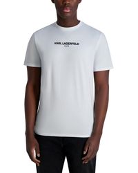 Karl Lagerfeld - Paris Short Sleeve Crewneck Karl Logo T-shirt - Lyst