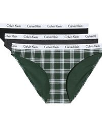 Calvin Klein - Carousel Logo Cotton Stretch Bikini Panties - Lyst