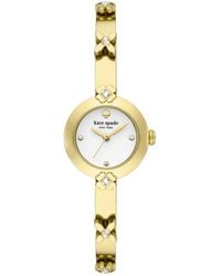 Kate Spade - Monroe Gold-tone Stainless Steel Bracelet Watch - Lyst