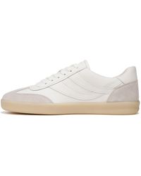 Vince - S Oasis-m Lace Up Retro Sneaker Chalk/horchata White Leather 11 M - Lyst