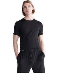 Calvin Klein - Ultra-soft Modern Modal Lounge Crewneck T-shirt Black - Lyst