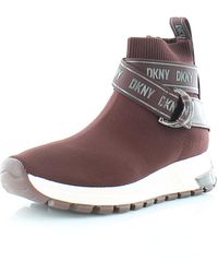 DKNY - Miley Strapped Slip-on Sneakers - Lyst