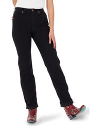 Wrangler - Womens Cowboy Cut High Rise Slim Fit Tapered Leg Jeans - Lyst