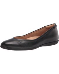 Naturalizer - S Vivienne Comfortable Slip On Ballet Flats,black Leather,12m - Lyst