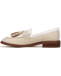 Franco Sarto - S Carolynn Low Slip On Tassel Loafers Ivory/white Color Block 6 W - Lyst