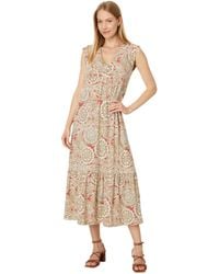 Tommy Hilfiger - Midikleid mit gestuften Streifen - Lyst