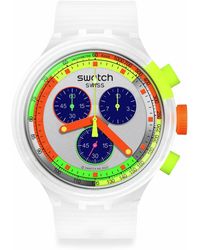 Swatch - Casual Watch Transparent Quartz Plastic Neon Jelly - Lyst