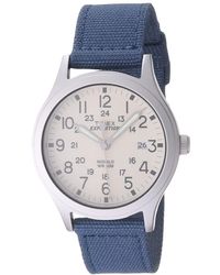 Timex - Tw4b13800 Expedition Scout 36mm Blue/natural Nylon Strap Watch - Lyst