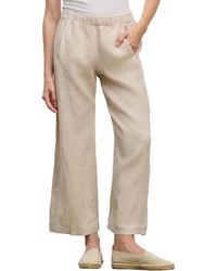 Velvet By Graham & Spencer - Lola Woven Linen Pants - Lyst
