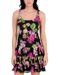 Kensie - Sleeveless Square Neck Sheath Mini Dress - Lyst