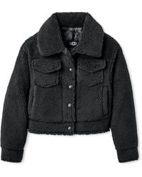 UGG - Frankie Short Trucker Jacket Fleece - Lyst
