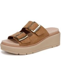 Dr. Scholls - Dr. Scholl's S Nice Day Max Og Wedge Sandal Honey Brown Smooth 10 M - Lyst
