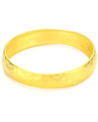 Kenneth Jay Lane Hammered Polished Gold-plated Three-tiered Hinged 