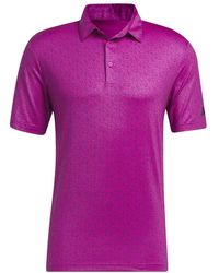 adidas - Ultimate365 Allover Print Polo Shirt - Lyst