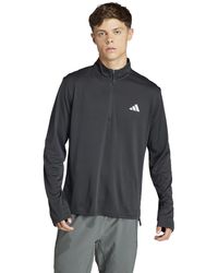 adidas - Essentials Training Quarter-zip Long Sleeve T-shirt - Lyst
