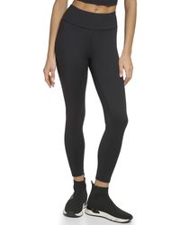 DKNY - Womens Tummy Control Workout Yoga Leggings - Lyst