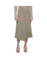 DKNY - Wrap Midi Pull-on Sportswear Skirt - Lyst