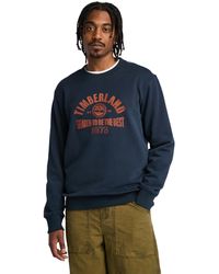 Timberland - Seasonal Logo Graphic Crew Neck - Lyst