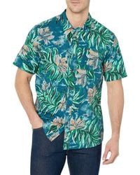 Volcom - Regular Marble Floral Short Sleeve Button Down Hawaiian Shirt - Lyst