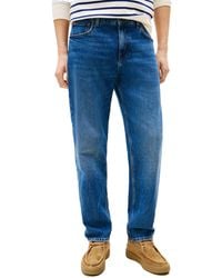 Tommy Hilfiger - Straight Fit Stretch Jean Mid Indigo 36x34 - Lyst