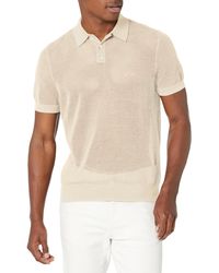 Guess - Short Sleeve Mesh Stitch Lenny Polo - Lyst