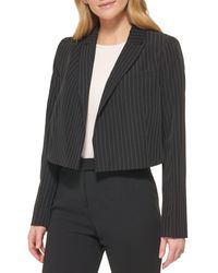DKNY - Cropped Open Front Everyday Blazer - Lyst