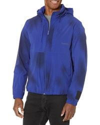 Calvin Klein - Packable Printed Full Zip Hooded Jacket - Lyst