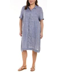 NIC+ZOE - Nic+zoe Petite Drifty Linen Shirt Dress - Lyst