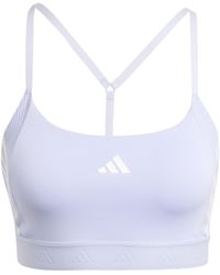 adidas - Hyperglam Ribbed Training Bralette - Lyst