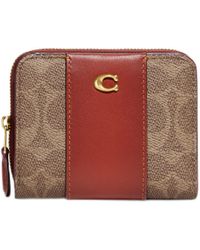 COACH - Billfold Wallet In Colorblock Signature Canvas - Lyst