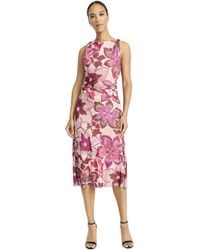 Maggy London - S Sleeveless High Neck Midi Special Occasion A Line Elegant Wedding Guest Dress - Lyst