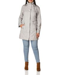 Cole Haan - Womens Packable Hooded Rain With Bow Jacket - Lyst