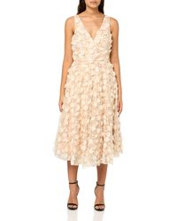 Eliza J - Floral Sequin Midi Dress - Lyst