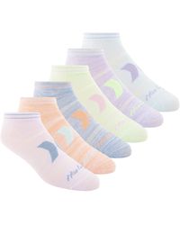 Hurley womens 6 Pack Non Terry Low Cut Socks